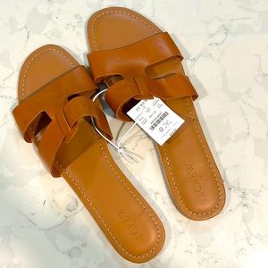NWT Jcrew Factory Slides sz 10